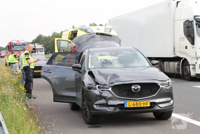 Schade aan personenauto's door ongeval