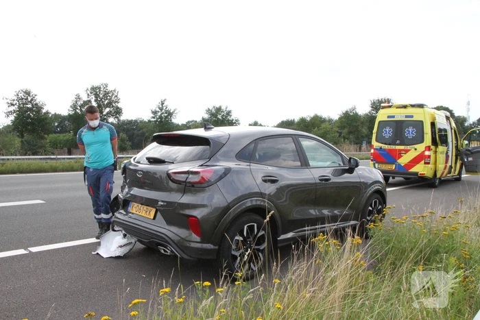 Schade aan personenauto's door ongeval