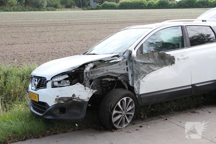 Ravage na aanrijding met aanhangwagen