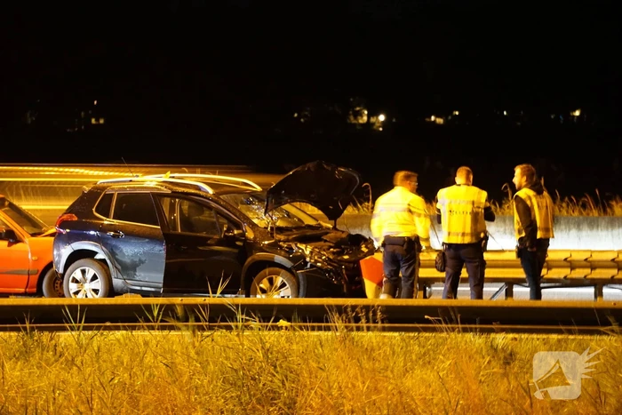 Twee gewonden door kop- staart botsing