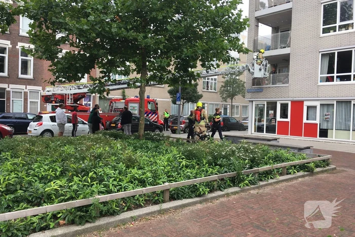 Brand in woning op eerste verdieping