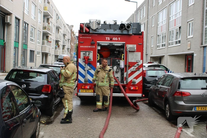 Brand in woning op eerste verdieping