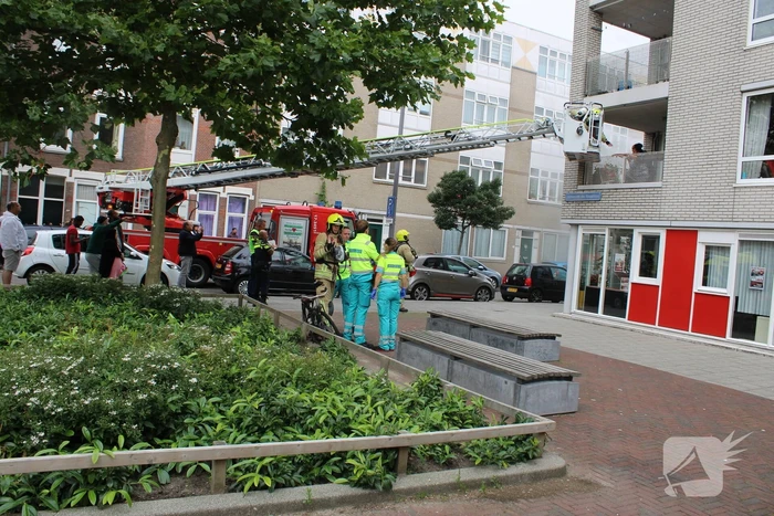 Brand in woning op eerste verdieping