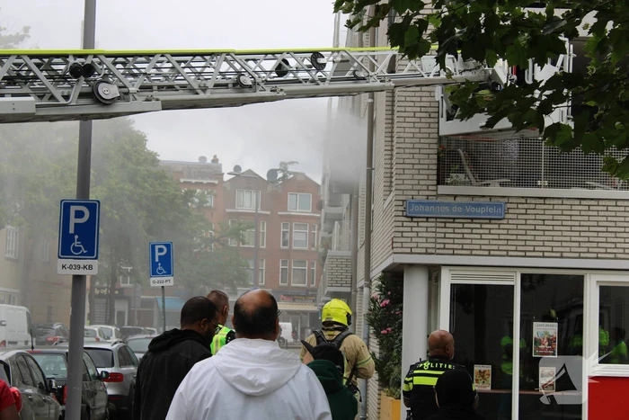 Brand in woning op eerste verdieping