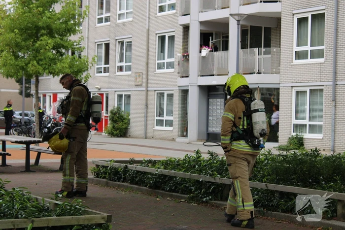 Brand in woning op eerste verdieping