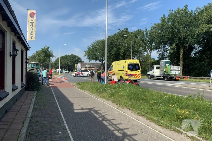 Motorrijder gewond bij verkeersongeval met bestelbus
