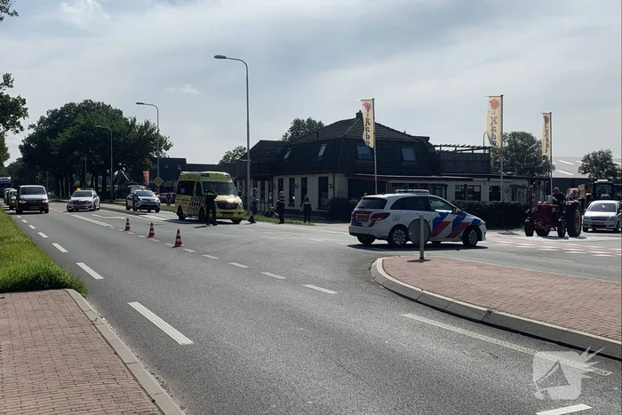 Motorrijder gewond bij verkeersongeval met bestelbus