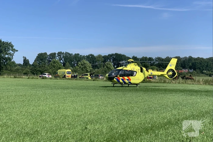 Traumahelikopter ingezet voor ernstig ongeval met fiets