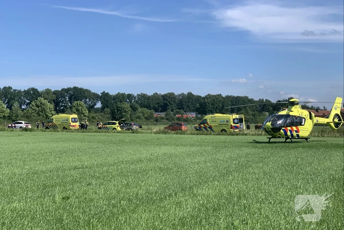 Traumahelikopter ingezet voor ernstig ongeval met fiets