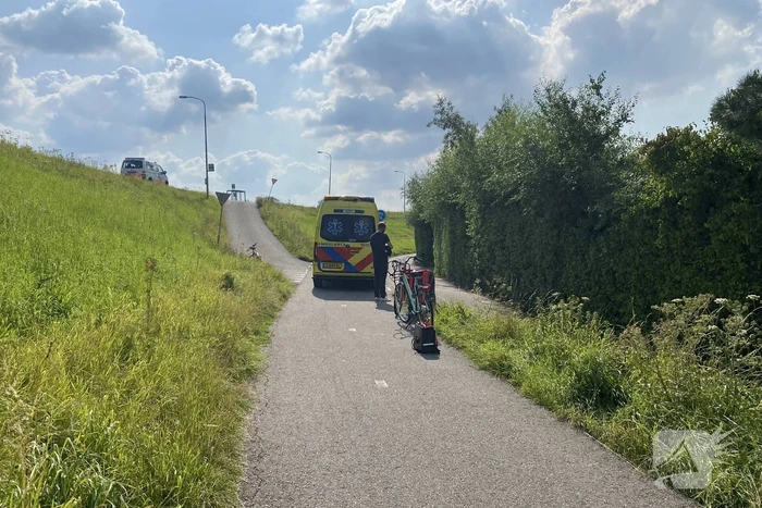 Fietser gewond na val met fiets