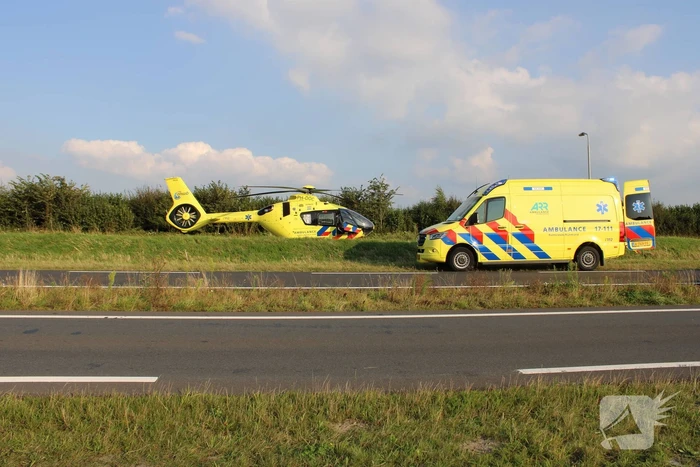 Bestuurder motorscooter gaat onderuit en raakt gewond