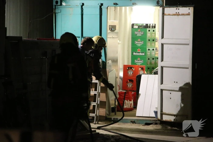 Brand in keuken van strandtent