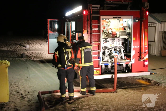 Brand in keuken van strandtent