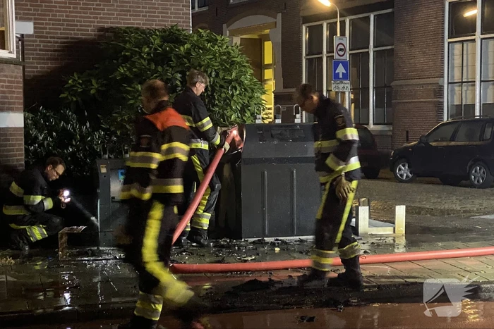 Brand in ondergrondse containers