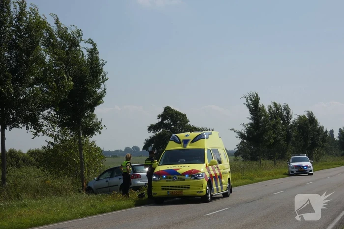 Automobilist raakt van de weg botst op boom