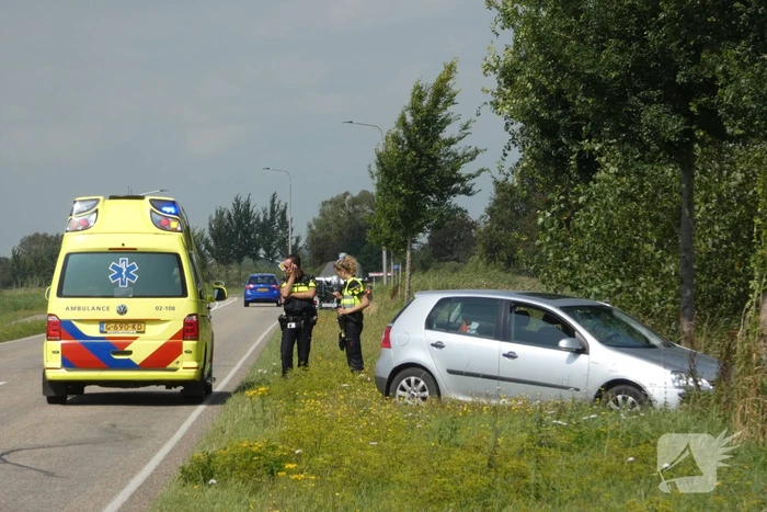 Automobilist raakt van de weg botst op boom