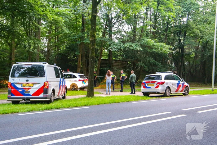 Persoon aangehouden in bosgebied