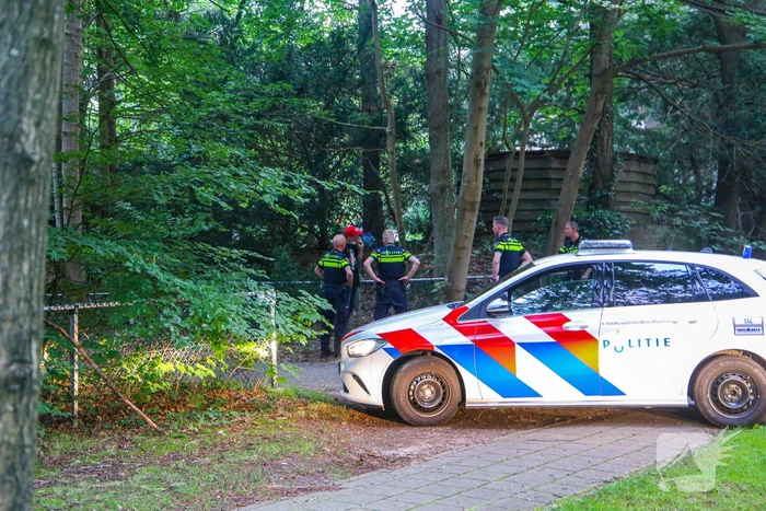 Persoon aangehouden in bosgebied
