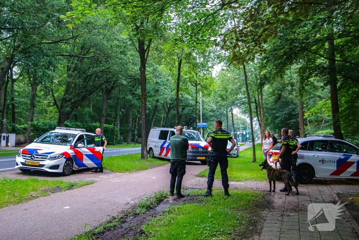 Persoon aangehouden in bosgebied
