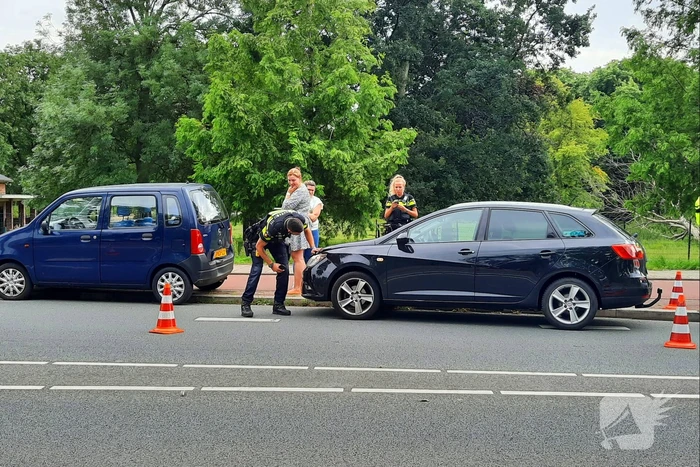 Een gewonde bij kop-staart aanrijding