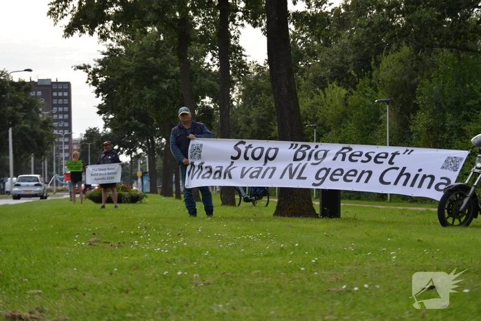 Protest tegen 'Big Reset'