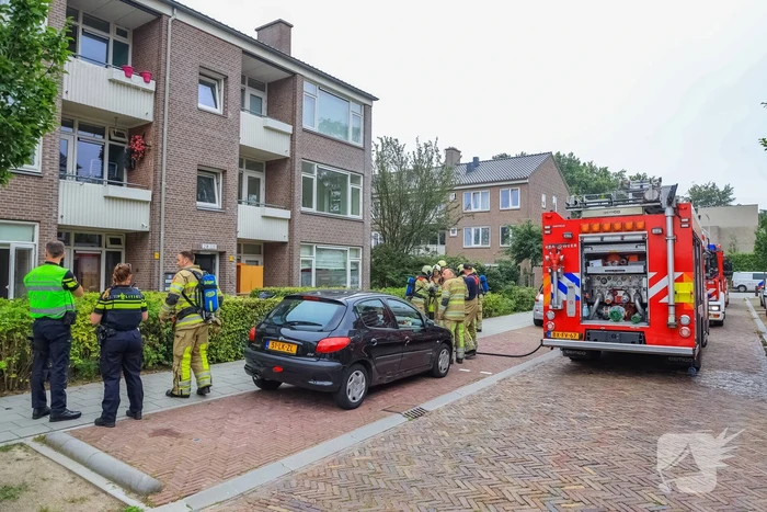 Huisdieren gered bij flinke brand in flatgebouw