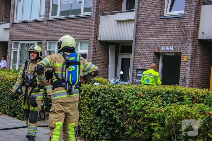 Huisdieren gered bij flinke brand in flatgebouw