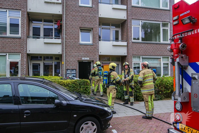 Huisdieren gered bij flinke brand in flatgebouw