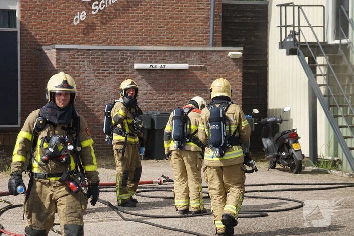 Brand bij installatiebedrijf