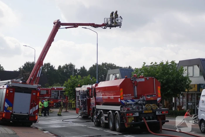 Brand bij installatiebedrijf