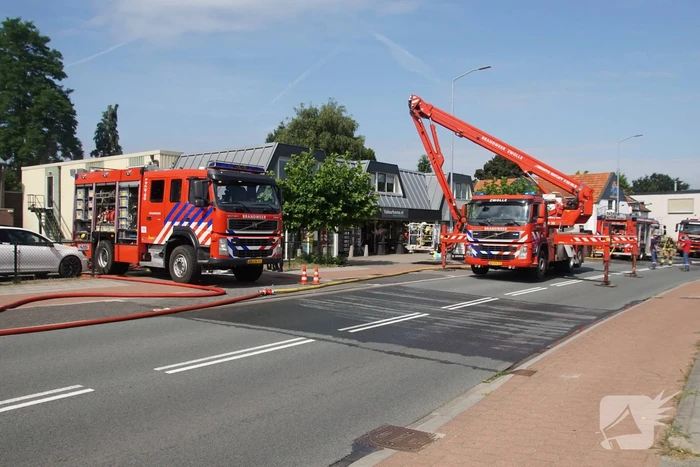 Brand bij installatiebedrijf