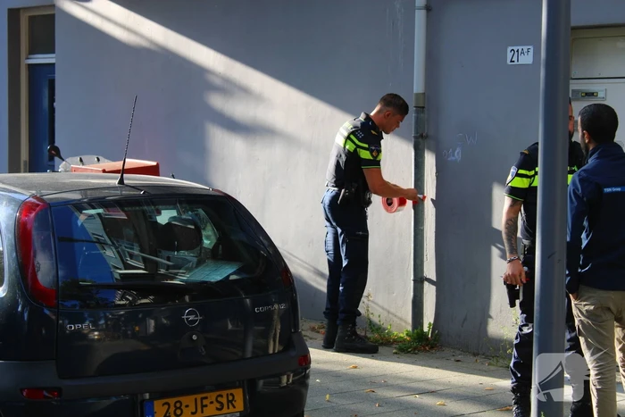 Wapen steekincident veiliggesteld door politie