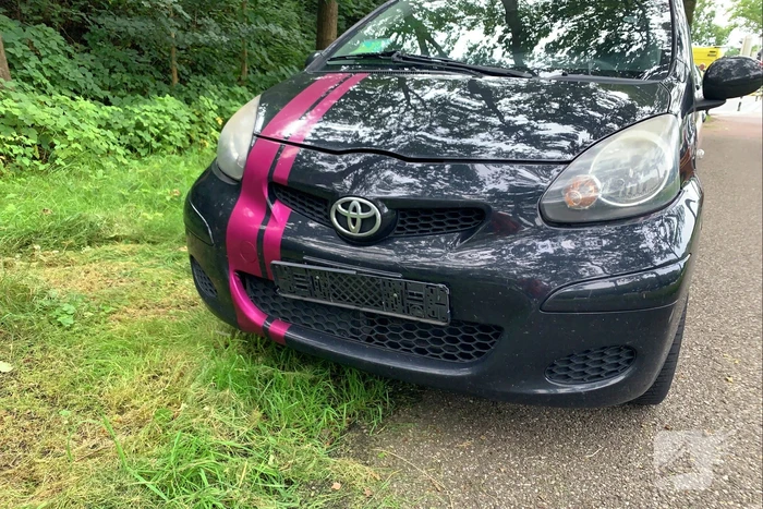 Kop-staart botsing voor stoplicht