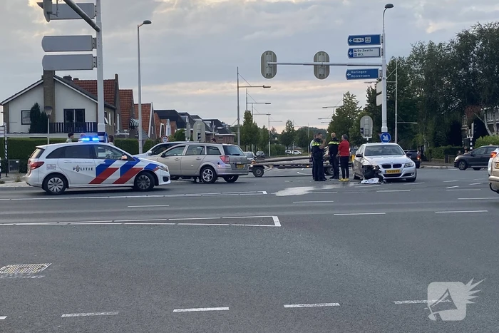 Schade aan personenauto's door botsing