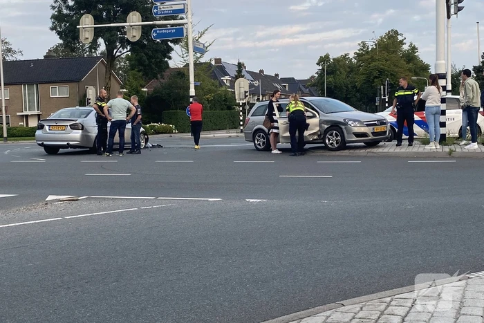 Schade aan personenauto's door botsing