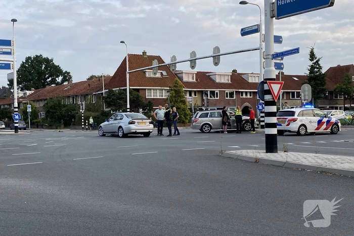 Schade aan personenauto's door botsing