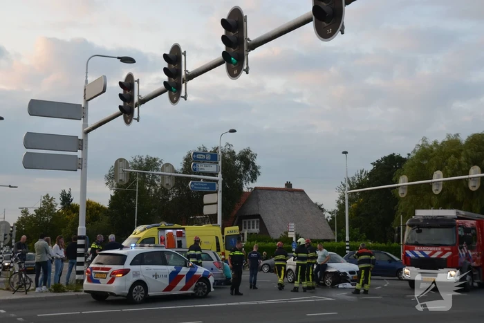 Schade aan personenauto's door botsing