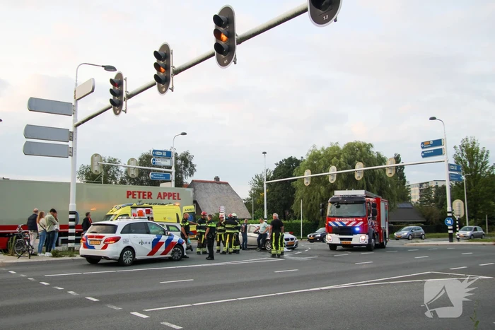 Schade aan personenauto's door botsing