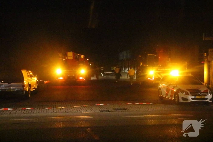Grote brand in bedrijfspand