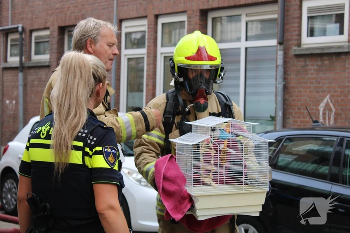 Bewoners gecontroleerd bij woningbrand