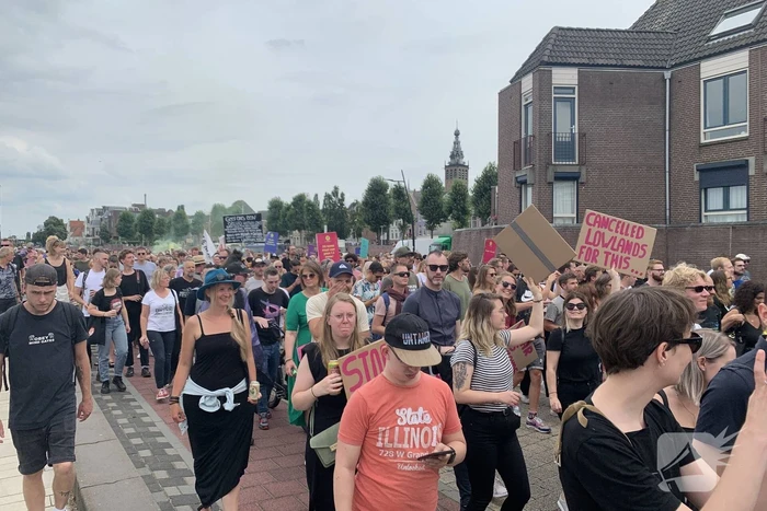 Demonstratie tegen evenementensector