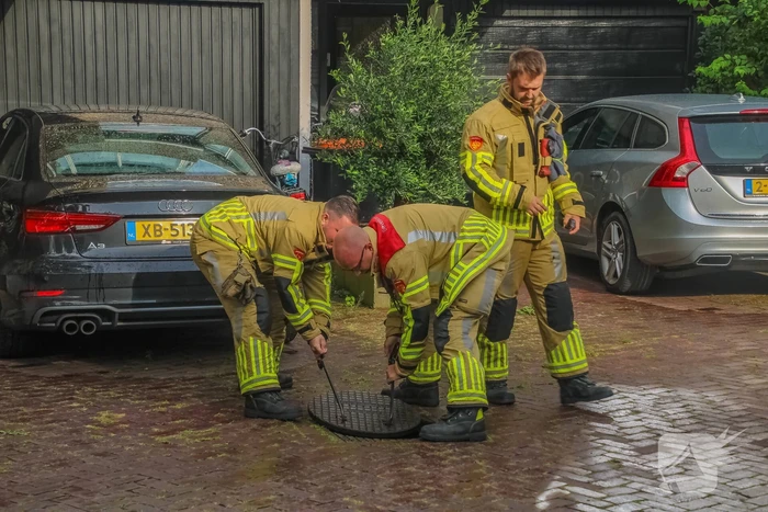 Veel waterschade door hoosbui