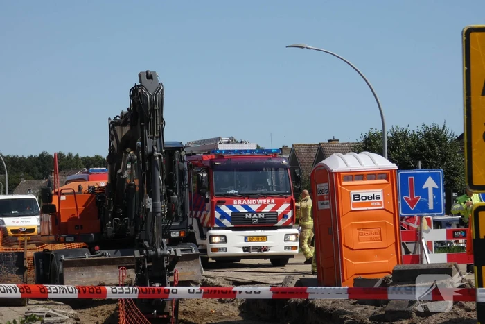 Gasleiding geraakt door werkzaamheden