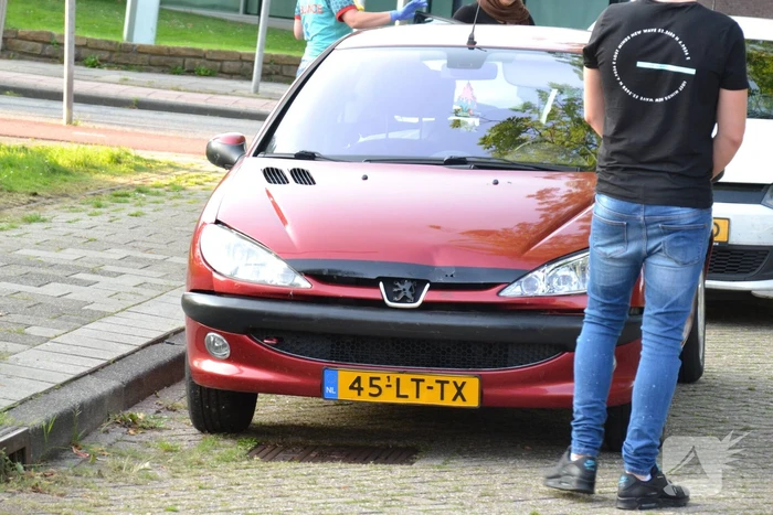 Schade aan personenauto's door ongeval