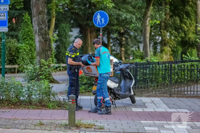 Maaltijdbezorger gewond door ongeval
