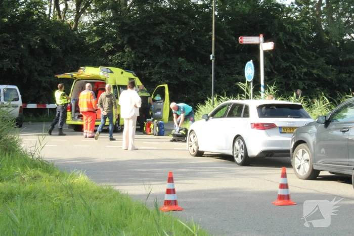 Traumahelikopter voor incident op de fiets