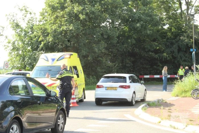 Traumahelikopter voor incident op de fiets