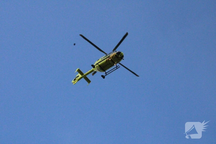 Traumahelikopter voor incident op de fiets