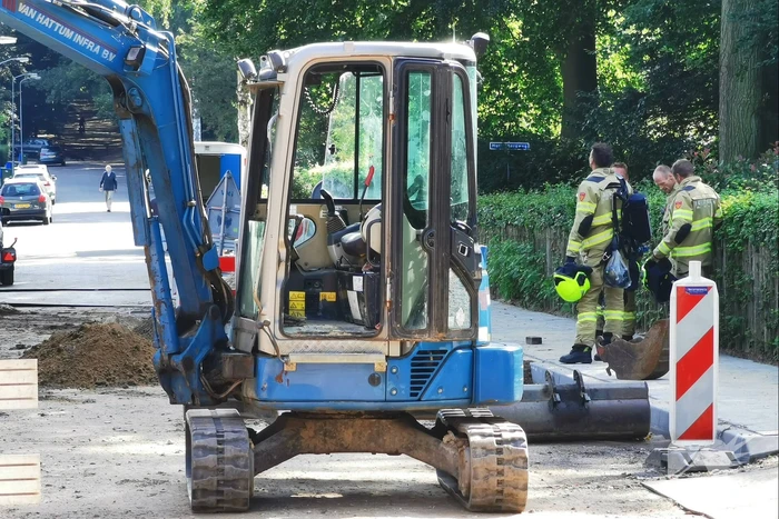 Gasleiding geraakt tijdens graafwerkzaamheden