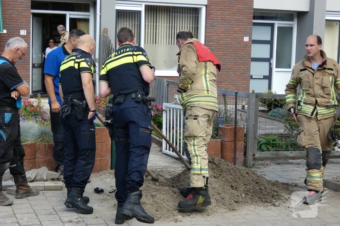 Gaslekkage ontstaan door graafwerkzaamheden